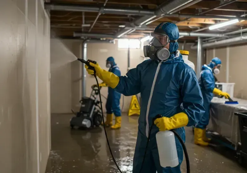 Basement Sanitization and Antimicrobial Treatment process in Canton, ME