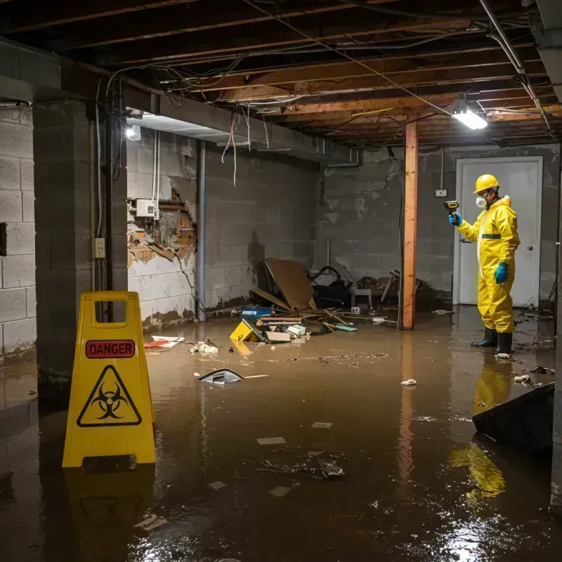 Flooded Basement Electrical Hazard in Canton, ME Property